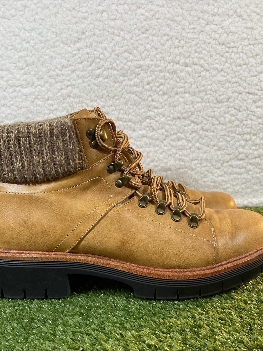 MIA Rick Winter Ankle Boots Women Size 9.5M Hiking Bootie Lace-up Outdoors Tan